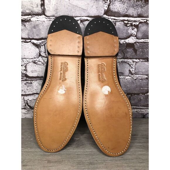 G.H Bass Weejuns Black Leather Handsewn Penny Dress Loafer Shoes Men 12D US/45EU - Picture 16 of 16